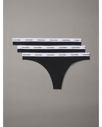 Calvin Klein - 3 Pack Thongs Icon Logo - Lyst