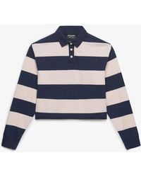 Superdry - Athletic Essential Cropped Stripe Rugby Shirt - Lyst