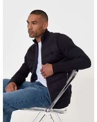 Threadbare - Quilted Zip Up Knitted Jacket - Lyst