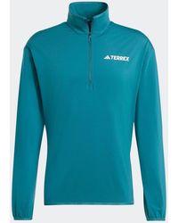 adidas Originals - Adidas Terrex Multi Climawarm Half-Zip Tech Fleece Jacket - Lyst