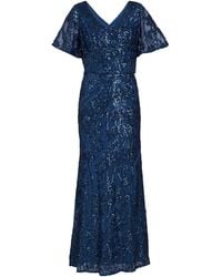 Gina Bacconi - Jeselle A-Line Sequin Maxi Dress - Lyst