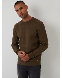 Threadbare - Cable Knit Crew Neck Jumper - Lyst