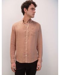 Next - Signature Printed Long Sleeve 100% Linen Shirt - Lyst