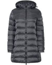 M Com - Petite Padded Hooded Coat - Lyst