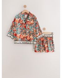 Next - Button Through Short Pyjamas Set - Lyst