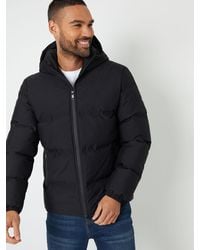 Threadbare - Showerproof Hooded Puffer Coat - Lyst