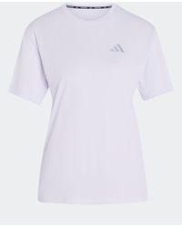adidas - Lilac Run Essentials T-Shirt - Lyst
