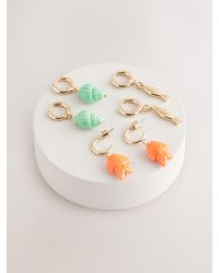 Next - Fish Charm Hoop Earrings Pack - Lyst