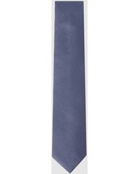 Reiss - Ceremony - Airforce Blue Textured Silk Tie, One - Lyst