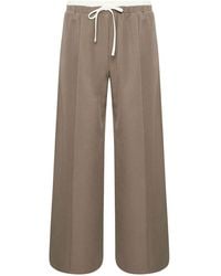 PixieGirl Petite - Contrast Waist Pintuck Wide Leg Trousers - Lyst