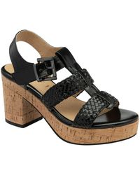 Ravel - Block Heel Peep Toe Sandals - Lyst
