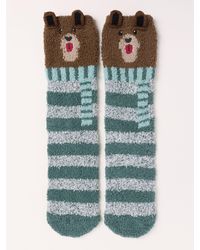 FatFace - Fatface Fluffy Bear Socks - Lyst