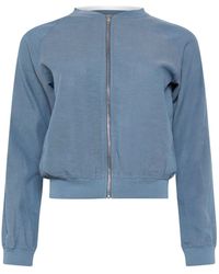 PixieGirl Petite - Linen Blend Zip Through Bomber Jacket - Lyst