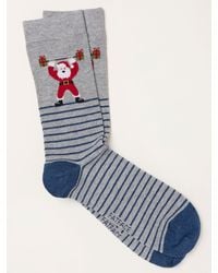 FatFace - Fatface Christmas Santa Gains Socks - Lyst