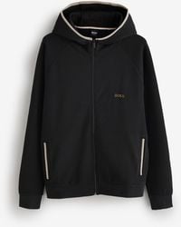 BOSS - Sense Regular-Fit Zip Through Logo Hooded Jacket - Lyst