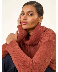 Roman - Chenille Roll Neck Knit Jumper - Lyst