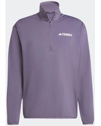 adidas Originals - Adidas Terrex Multi Climawarm Half-Zip Tech Fleece Jacket - Lyst