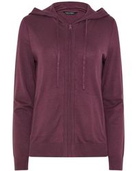 M Com - Zip Through Knitted Hoodie - Lyst