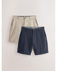 Next - Loose Fit Stretch Chino Shorts 2 Pack - Lyst