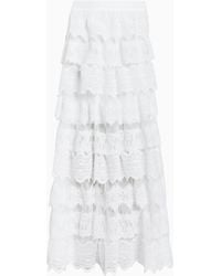 AllSaints - Allsaints Lizi Lace Maxi Skirt - Lyst