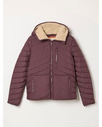 FatFace - Erica Plum Puffer Jacket - Lyst