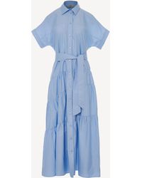 Devotion Twins - Ear Poplin Maxi Shirt Dress - Lyst