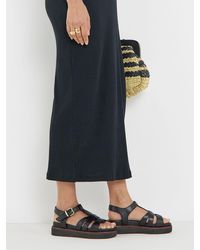 JD Williams - Extra Wide Fit T Bar Flat Sandals - Lyst