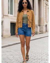 Roman - Suedette Button Jacket - Lyst