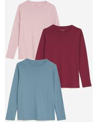 JD Williams - 3 Pack Crew Neck Long Sleeve Tops - Lyst