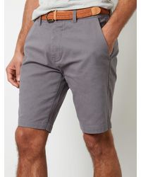 Threadbare - Belted Chino Shorts - Lyst