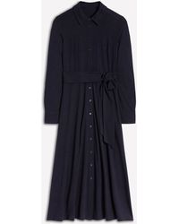 knee length dresses for ladies Marcia Jersey Shirt Dress-Black main image 1