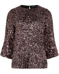 M Com - Sequin Flute Top - Lyst