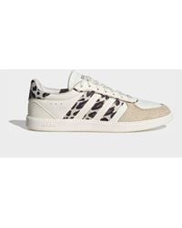 adidas - Cream/Leopard Print Breaknet Sleek Trainers - Lyst