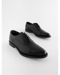 Next - Oxford-Schuhe Aus Leder Mit Zehenkappe - Lyst