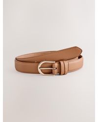 Next - Tan Regular Grain Pu Belt - Lyst