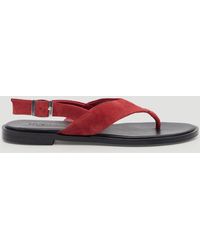 Hush - Zenya Suede Toe Post Sandals - Lyst