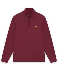 Lyle & Scott - Golf Core Quarter Zip Midlayer Sweat Top - Lyst