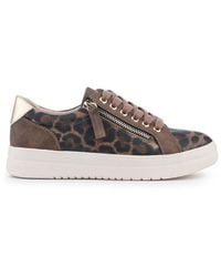 Pavers - Leopard Chunky Platform Trainers - Lyst