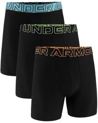 Under Armour - Performance Tech Solid 6" Boxers 3 Pack - Lyst