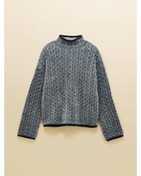 Joules - Soft Touch Funnel Neck Textured Cable Jumper - Lyst
