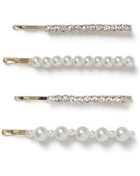 Aela - Pearl And Crystal Hair Slide Set - Lyst