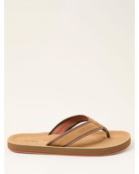 FatFace - Fatface Tan Raffia Burcott Flip Flop - Lyst