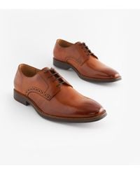 Next - Derby-Schuhe Aus Leder Mit Kontrastsohle - Lyst