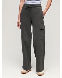 Superdry - Athletic Essentials Vintage Wide Cargo 100% Baumwolle Jogginghoseeu 36 (Uk 8) - Lyst