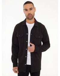 Threadbare - Twill Button Up Shacket - Lyst