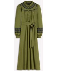 Boden Laura Jersey Midi Shirt Dress Autumn, Sparse Spot in Green | Lyst Boden Laura Jersey Midi Shirt Dress Autumn, Sparse Spot in Green | Lyst