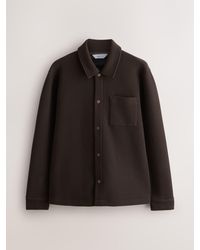 Next - Diagonal Texture Jersey Shacket - Lyst