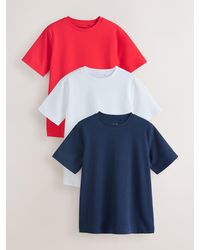 Next - Heavyweight Basic T-Shirts 3 Pack - Lyst