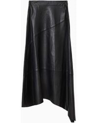 AllSaints - Gia Lea Leather Skirt - Lyst