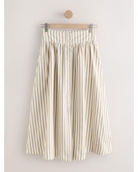 Next - Button Down Maxi Skirt - Lyst